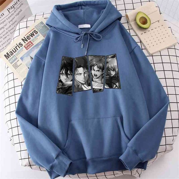 

attack on titan kageyama tobio hoodies man fleece sweatshirts long mouw men women pullover streetwear black hoody