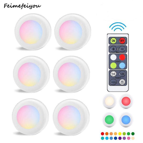 

colors wireless led puck light with remote control under cabinet lighting closet battery powered lights stick