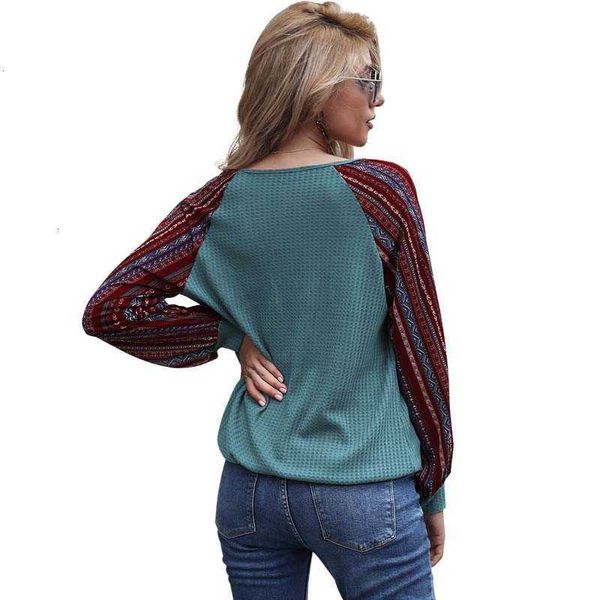 

women's blouses & shirts long sleeve blouse womens autumn print v-neck fashion plus size casual ladies and femme pkek, White