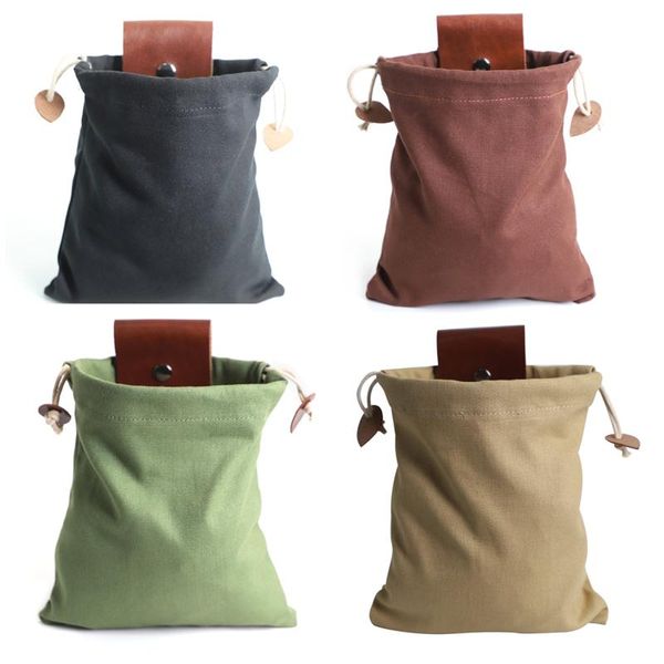 

storage bags garden organizer picking waist bag foraging pouch waxed canvas easy looping packaging around belts fruits multitool