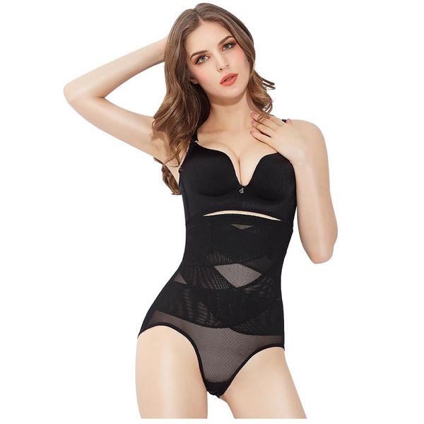

women's shapers high waist tummy control panties slimming trainer bulifter shapewear seamless underwear body shaper black shaping, Black;white
