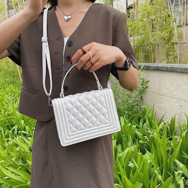 

evening bags classic lingge pu leather shoulder bag women solid color handbags and purses good design shopping square simplicity