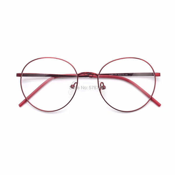 

fashion sunglasses frames designer round metal frame women eyeglasses l226 52mm 140 case cloth, Black