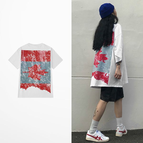 

tee summer shirt men hip hop rock punk streetwear t-shirt, White;black