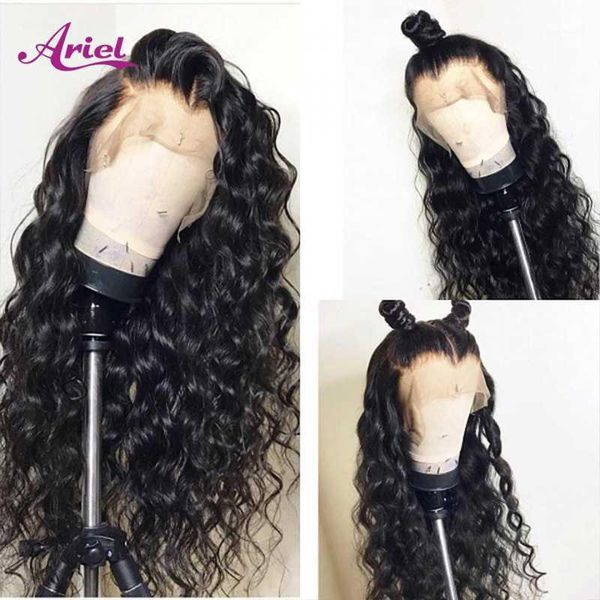 

brazilian 13*4 lace frontal wigs 28 30inchs part human hair for black women pre plucked with baby1, Black;brown