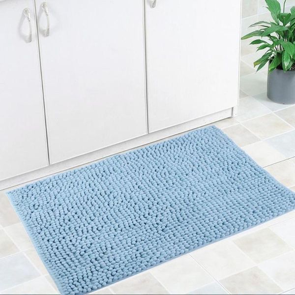 

bath mats microfiber mat non slip chenille water absorbent bathroom door home floor rugs carpet for toilet 56x40cm