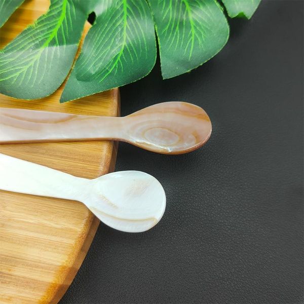 

spoons 1pcs shell spoon use for honey tea dessert mini coffee manualidades cucharas