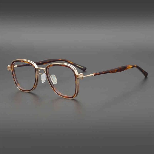 

70% off clearance online classical military green small square hand-made glasses frame, height of men and women, large face, White;black