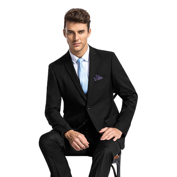 

men's suits & blazers fashion men 's slim fit business suit 2 pieces wedding for tailor-made custom made customize fo, White;black
