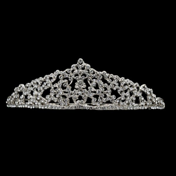 Acessórios de jóias de cabelo nupcial Strinestone Coroas de casamento de cristais austríacos Tiaras vintage para mulheres aniversário Crown Cr15008