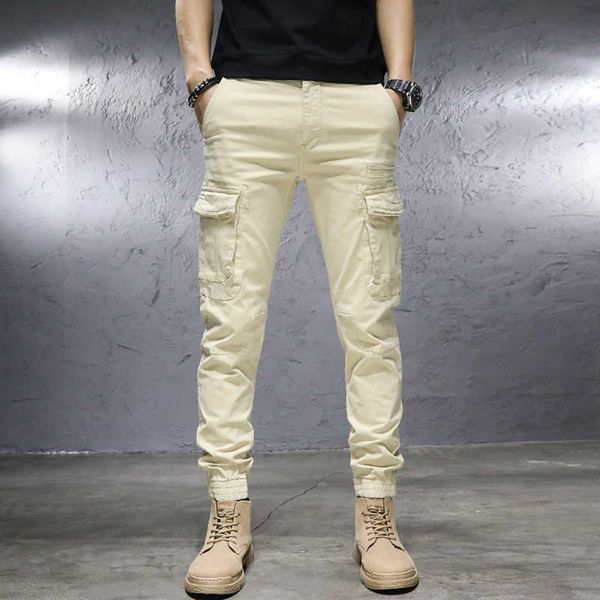 

men's pants spring autumn ly fashion joggers casual cargo retro designer streetwear hip hop harem trousers biker x3rg, Black