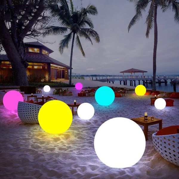 

waterproof garden ball light rgb underwater ip68 outdoor christmas wedding party lawn lamps swimming pool floating