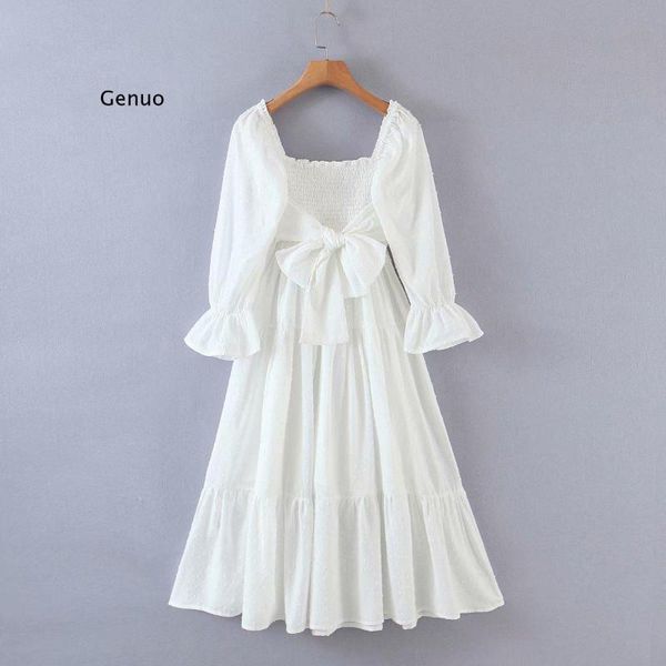 

casual dresses white dress women long for dots decorate off shoulder sleeve holiday ladies, Black;gray