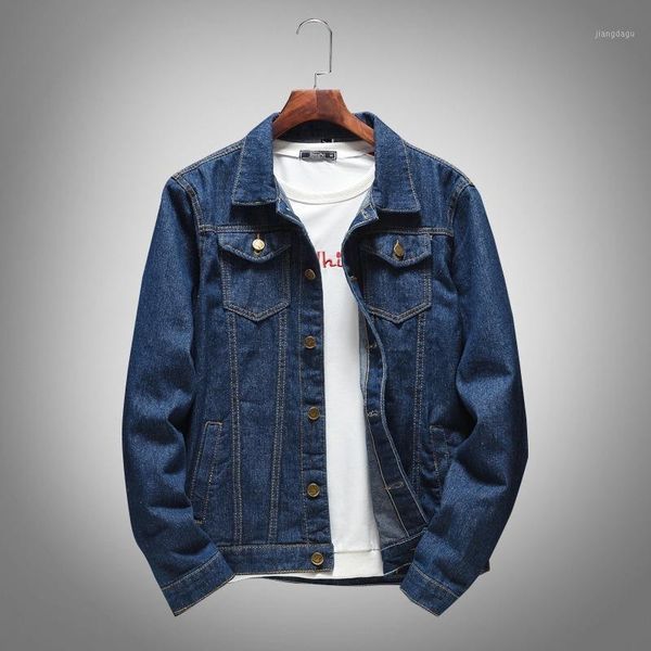 

men's jackets brand denim jacket 2021 slim mens and coats casual men veste homme jeans male blue size 5xl, Black;brown