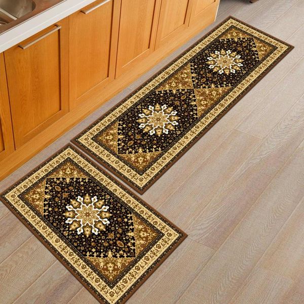 

carpets persian printing kitchen floor mat entrance doormat home door decoration long rugs washable floormat anti-slip mats