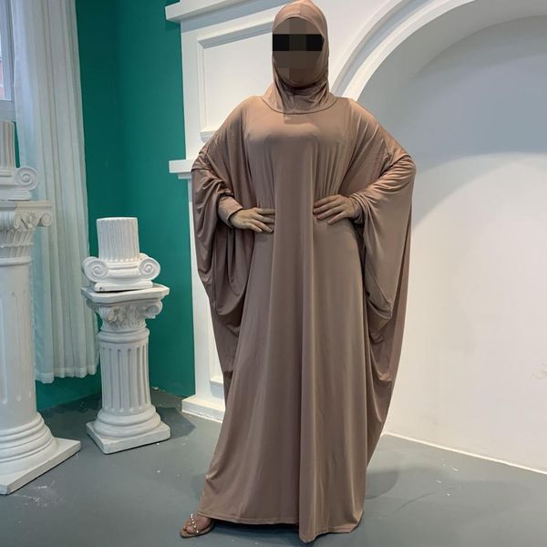 

muslim prayer garment abaya women hijab dress burka niqab islamic clothing dubai turkey formal namaz long khimar jurken abayas, Red