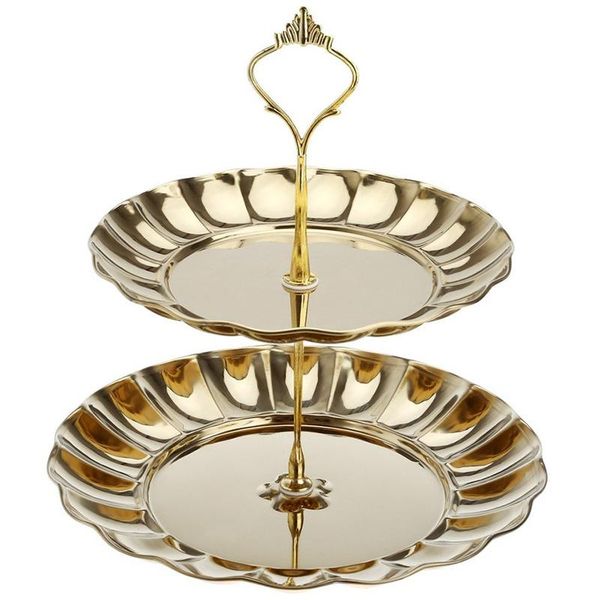 

other bakeware 1 pc stainless steel cake stand 2 & 3 tier candy fruits cakes desserts plate stands for wedding party cupcake fruit