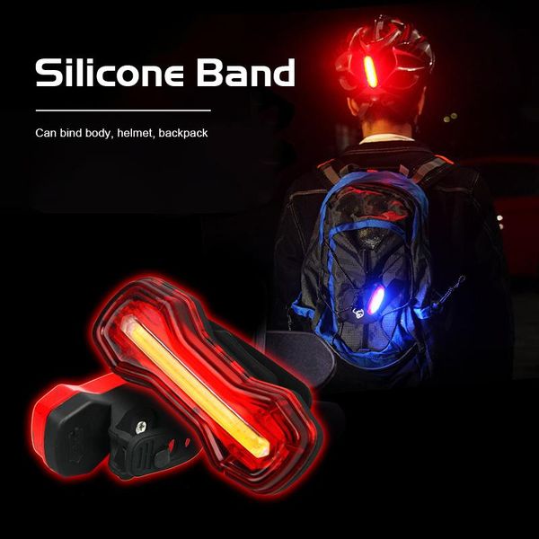 

bike lights strong bicycle light taillight usb rechargeable night cycling rear tail waterproof led mtb back lamp for