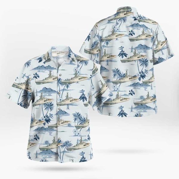 

men's casual shirts warship 3d beach hawaiian 2021 summer shirt short sleeve streetwear oversized 5xl camisa social chemise homme-868, White;black