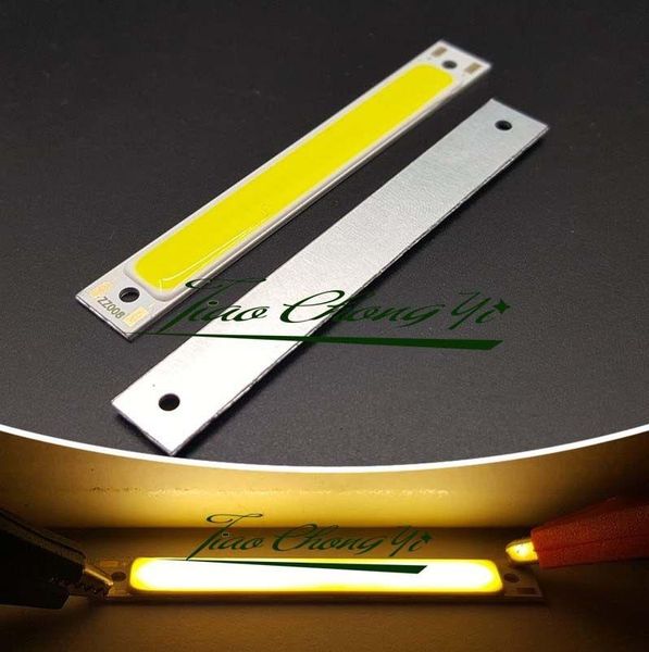 

modules 3v 3w 60x8mm warm white led module cob strip beads bicycle source car light