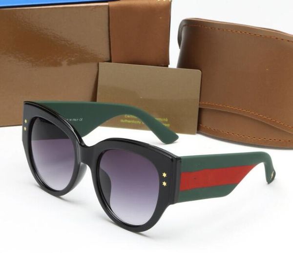 2022 Óculos De Moda Óculos De Sol Designer Mulheres Brown Óculos Castanhos Pretos 55mm Lentes 7699