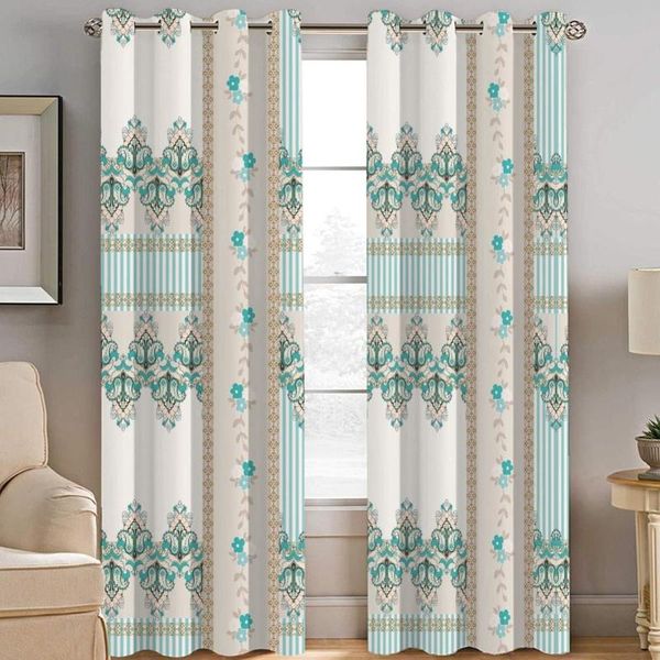 

curtain & drapes geometry complex pattern modern blackout 3d printed tulle curtains for living room bedroom window home decor