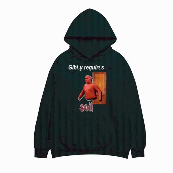 

men's hoodies & sweatshirts selling style gibby requires soil hoodie men long sleeve print sweatshirt fashion pullover c, Black
