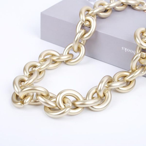 

chains chunky thick chain necklace for men women curb cuban link gold color punk choker fashion male jewelry goth neck decoration, Silver