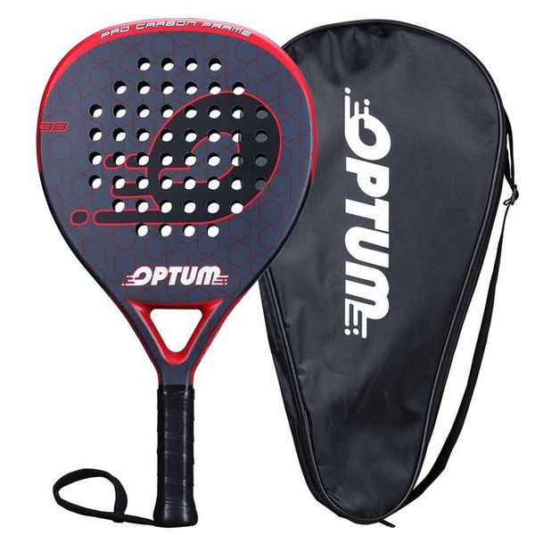 OPTUM ELITE Carbon Fiber Tennis Padel Schläger Pop Paddle Raquete Schaufel Pala mit Tasche 220210
