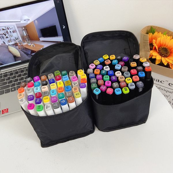 

painting pens 42152048 double head alcohol oil set marker color painting, Black;red