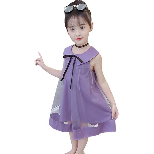 

big girls dress sleevless mesh for girl summer child cute style costumes kids 6 8 10 12 14 210527, Red;yellow