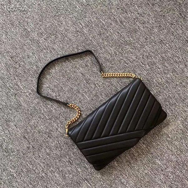 

evening bags women shoulder bag sheepskin material chevron metal chain purse white black tapue pink colors 26cm