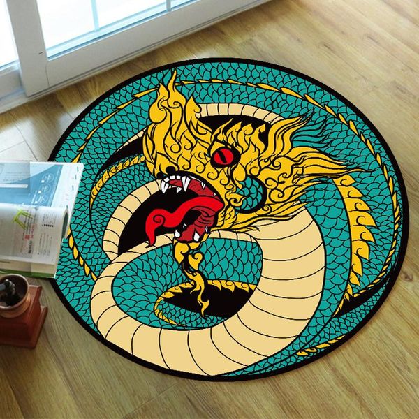 

carpets dragon carpet square anti-skid area floor mat 3d rug non-slip dining room living soft bedroom 01