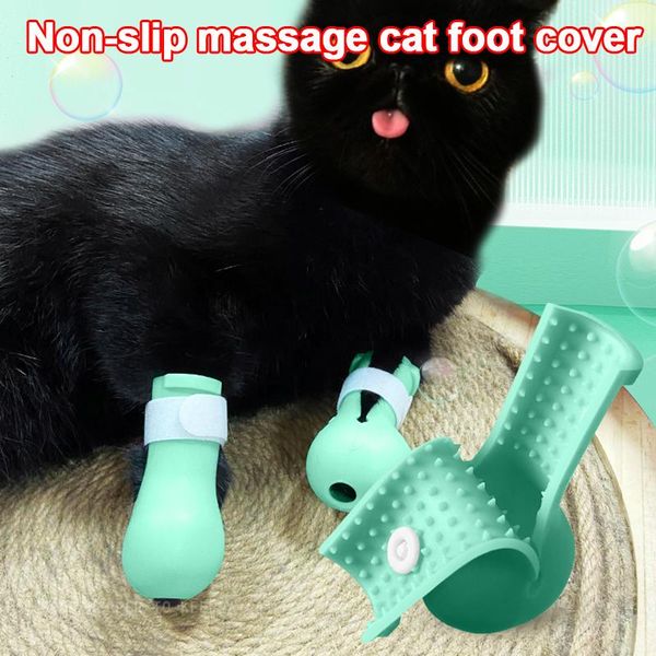 

anti-scratch cat silicone shoes boots protector cover pet scratching restraint booties for c1 costumes