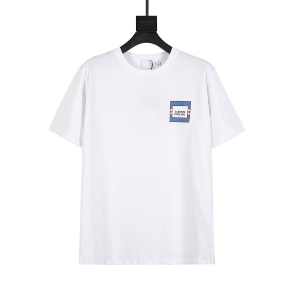 T-shirt da uomo Street Letters Tee London England Stampa T-shirt Camicia da ricamo casual estiva Abbigliamento di grandi dimensioni Plus Burss to 2xl