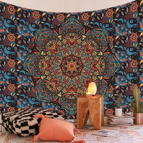 

tapestries boho mandala tapestry wall hanging beach throw rug blanket camping tent travel mattress bohemian sleeping pad