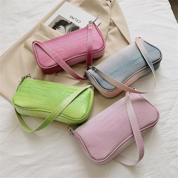 

evening bags women's armpit bag solid color pu leather shoulder for ladies fashion brand designer portable small underarm handbag