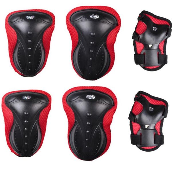 

pieces roller skating protective gear large size thickening outdoor sports elbow pads & knee, Black;gray
