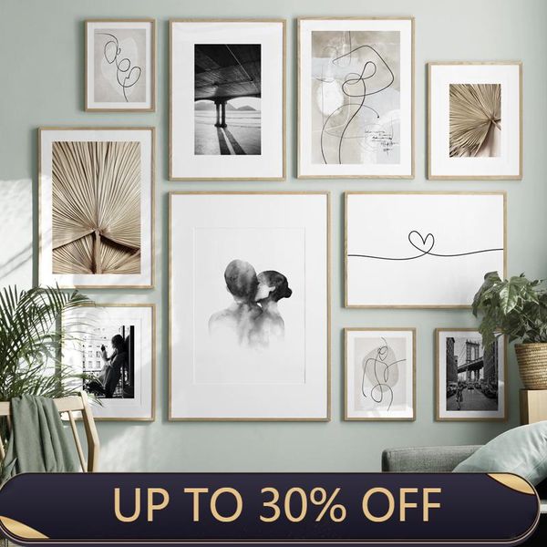 

paintings character line abstract landscape print canvas wall art poster painting minimalist nordic decoration picture home decor