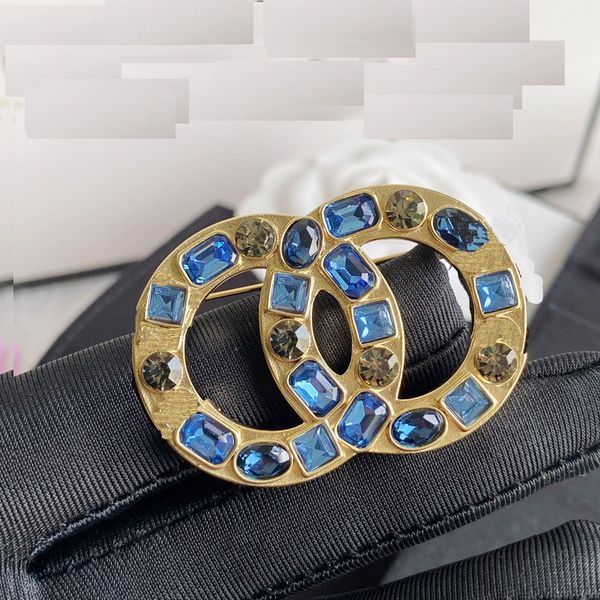 

r brooch crystal fashion brooch ladies luxury clothing suit, Gray