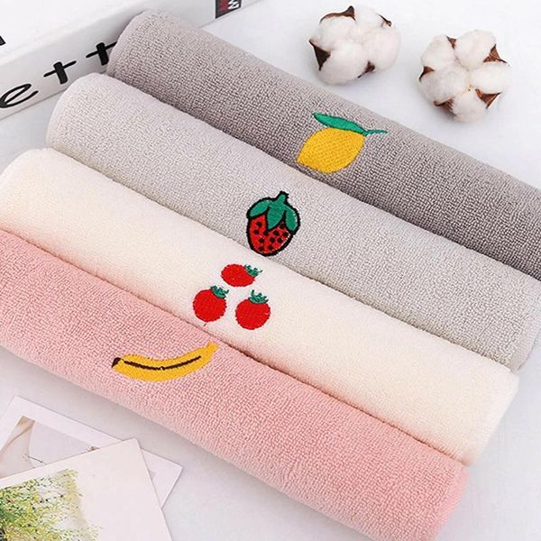 

towel cute fruit pattern cotton cartoon small baby face 100% soft and comfortable