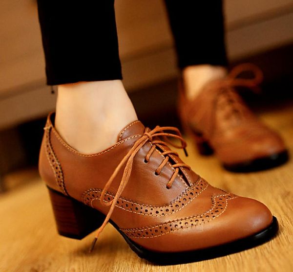 

dress shoes woman office pu fashion vintage mid high heels women pump plus size gladiator sandalias mujer sapato feminino sf1147, Black