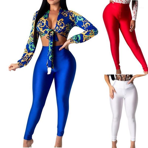 

yoga pants 2021 women casual solid elastic waist workout sports skinny trousers gym leggings outfit