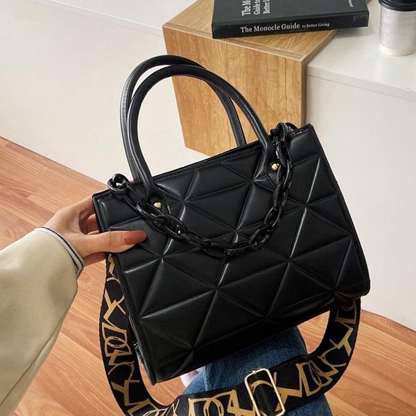 

evening bags women's bag autumn winter pu leather crossbody fashionable big capacity female tote diamond lattice zipper shoulder