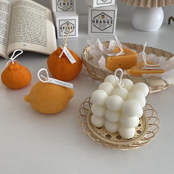 

fragrance lamps ins korea blogger fruit aroma candle decoration home furnishing cheese soy wax souvenir