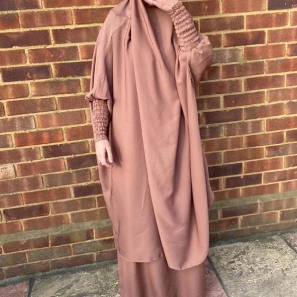 Roupas étnicas WePbel Capa Plena Oração Muçulmana Abaya Ramadan Grande Swing Sonente Vestido Terno Vestido Mulheres Hijab Djellaba Khimar Islâmica