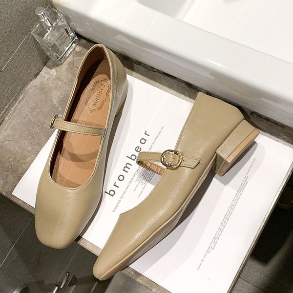 

dress shoes and eodoit women's low-heel shoes, square fingers, retro, mary jane, casual, spring, fall, office daily 9woc, Black