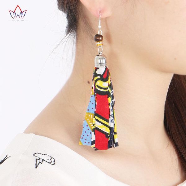 

handmade african earrings for women cotton fabrics gift wyb29 ethnic clothing, Red