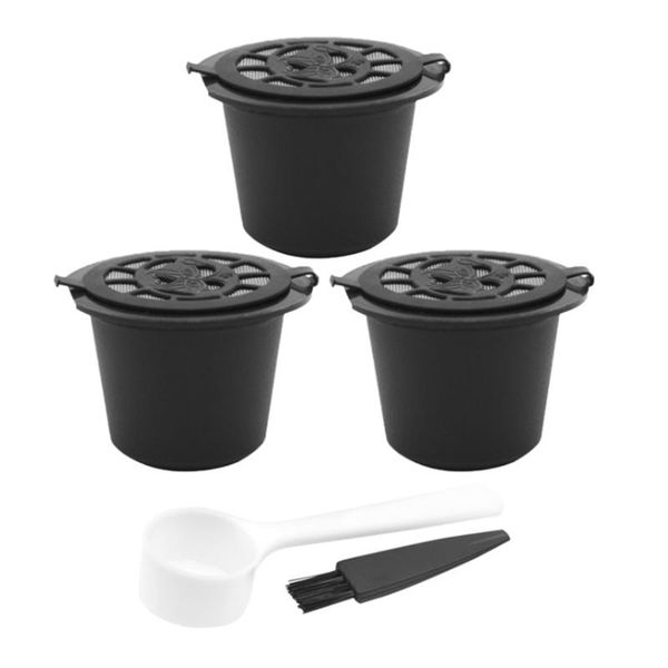

coffee filters appliance accessories with brush spoon filter plastic 3pcs