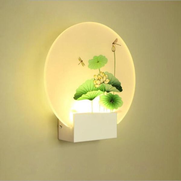

wall lamps led lamp vase shape bedside light for bathroom house deer horn seabed dandelion lotus peony